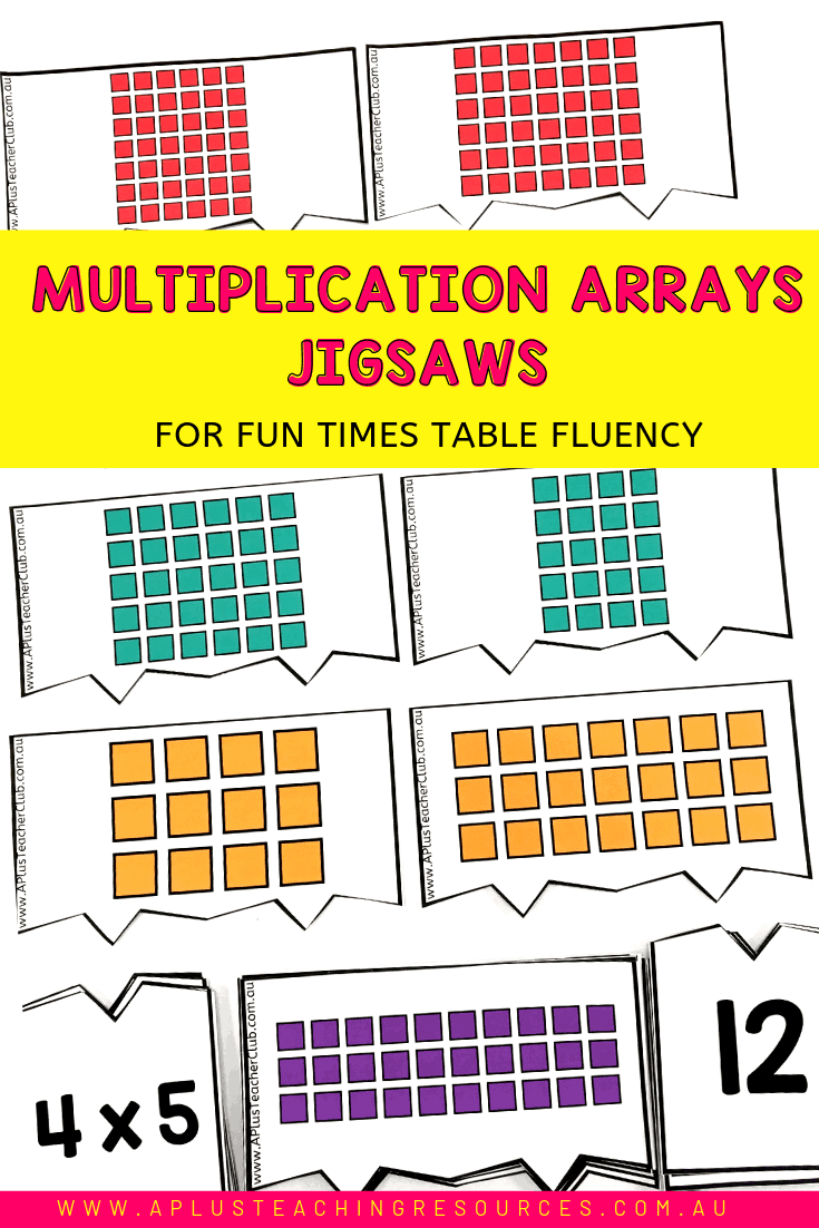 Multiplication Array Jigsaws {FUN Interactive Math Activity}