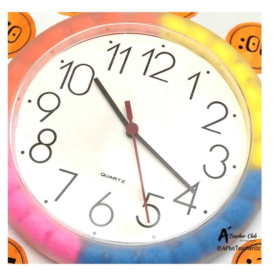 Fun DIY Classroom Clock {Kmart Hack} A Plus Teaching Resources